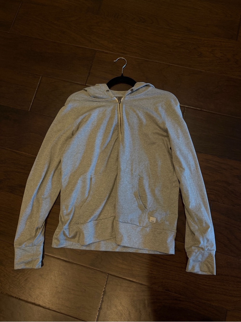 Vuori Light Gray Women's Zip-Up Hoodie